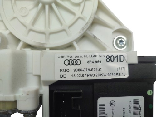 MODUŁ SILNICZEK SZYB LEWY TYŁ AUDI A3 8P (2003-2008) 1.9 TDI 105KM 8P495980