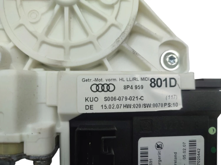 MODUŁ SILNICZEK SZYB LEWY TYŁ AUDI A3 8P (2003-2008) 1.9 TDI 105KM 8P495980