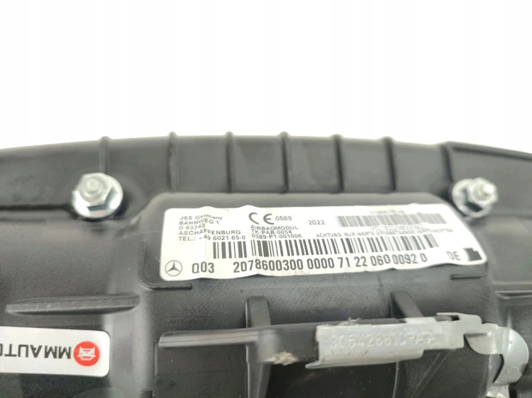 PODUSZKA PASAŻERA MERCEDES E W207 (2009-2013) 3.0 CDI 231KM 2078600300