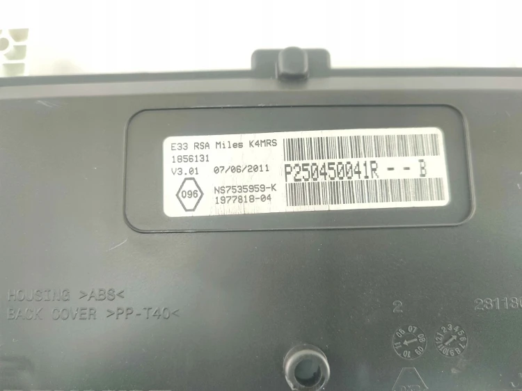 LICZNIK RENAULT WIND (2010-2013) 1.6 16V P250450041R