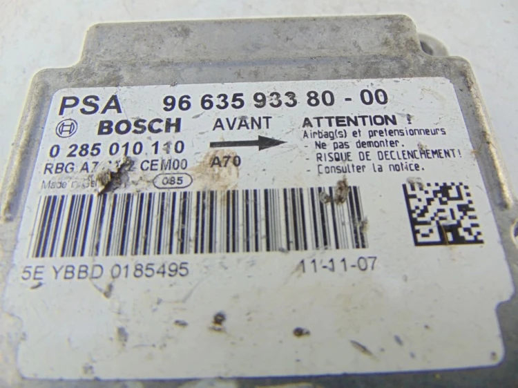 SENSOR PODUSZEK PEUGEOT 207 (2006-2009) 9663593380