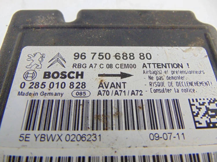 SENSOR PODUSZEK PEUGEOT 207 (2006-2009) 9675068880