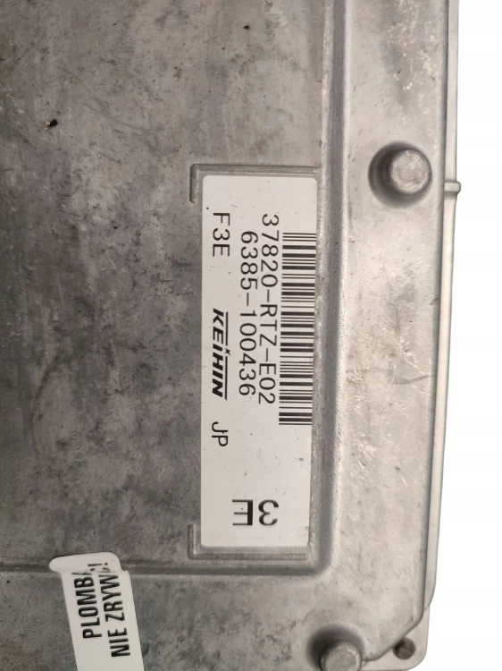 KOMPUTER STEROWNIK SILNIKA HONDA CR-Z 1.5 VTEC 124KM 37820-RTZ-E02