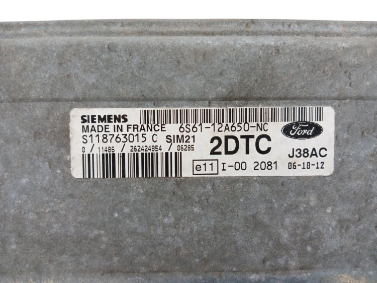 KOMPUTER STEROWNIK SILNIKA FORD FIESTA MK6 LIFT (2005-2008) 1.3 8V 60KM 6S6