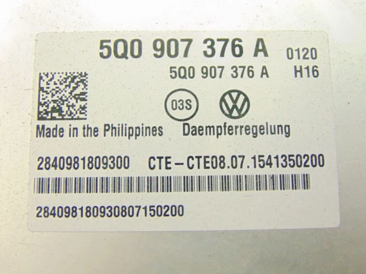 MODUŁ STEROWNIK ZAWIESZENIA VOLKSWAGEN PASSAT B8 5Q0907376A
