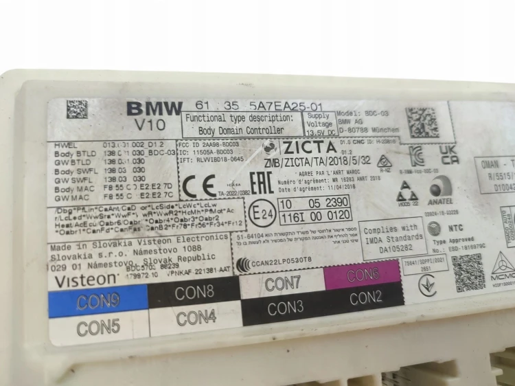 MODUŁ STEROWNIK BDC BMW i4 G26 GRAN COUPE (2021-2024) eDrive40 340KM 5A7EA2
