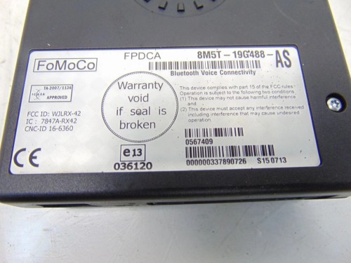 MODUŁ BLUETOOTH FORD GALAXY II LIFT (2010-2015) 2.0 TDCI (140) 8M5T-19G488-