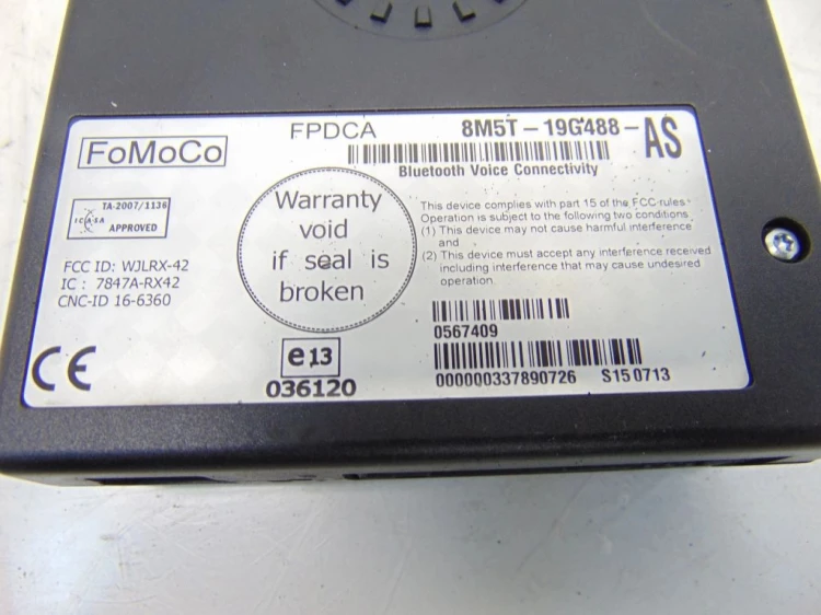 MODUŁ BLUETOOTH FORD GALAXY II LIFT (2010-2015) 2.0 TDCI (140) 8M5T-19G488-