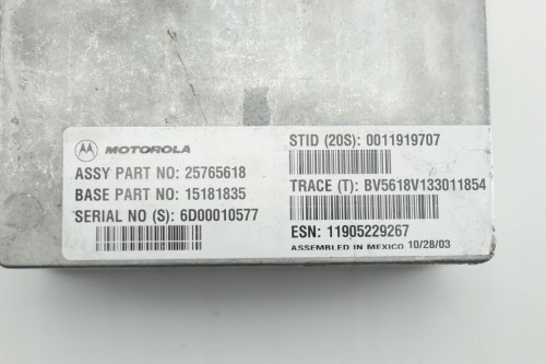 MODUŁ KOMUNIKACJI CADILLAC SRX 25765618