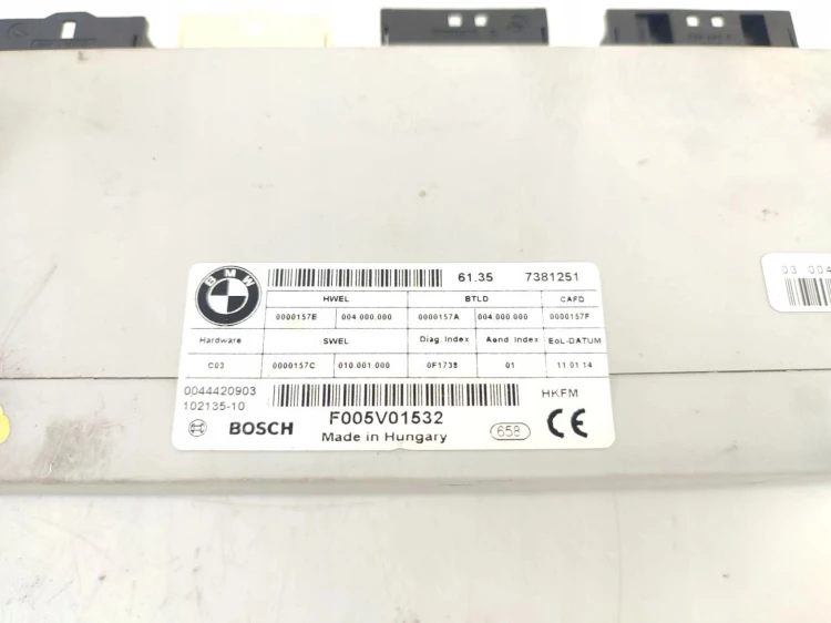 MODUŁ STEROWNIK TYLNEJ KLAPY BMW F34 GRAN TURISMO (2013-2015) 2.0 D 143KM 7
