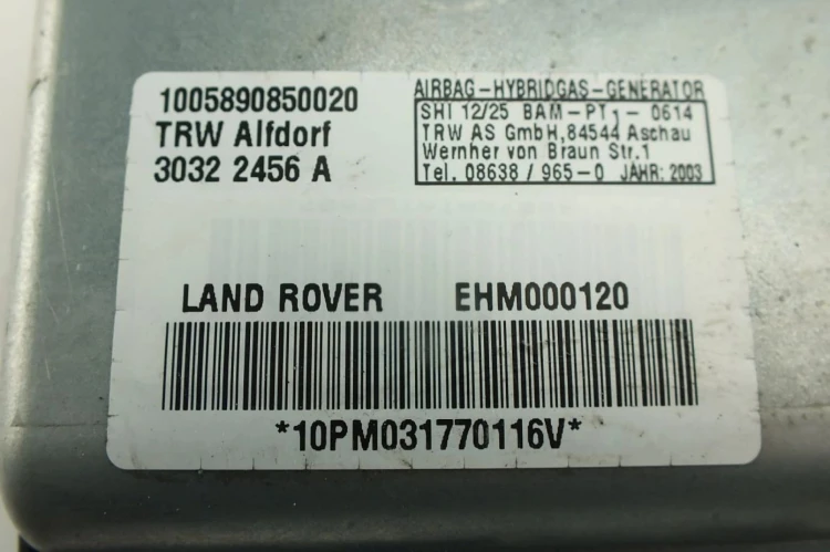 PODUSZKA FOTELA PRAWA LAND ROVER RANGE ROVER III(2001-2012) 3.0D 177