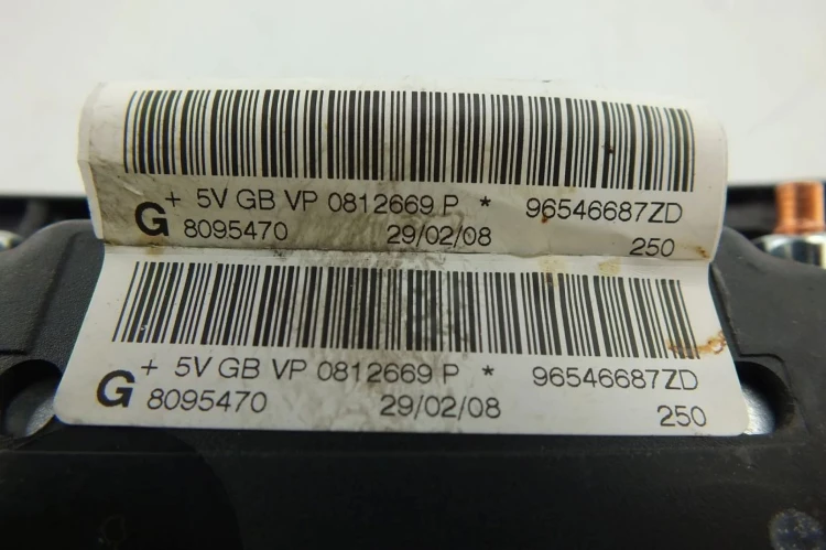 PODUSZKA FOTELA LEWA PEUGEOT 207 (2006-2009) 1.6 HDI