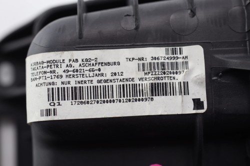 PODUSZKA PASAŻERA MERCEDES SLK R172 (2011-2015) 1.8 CGI 184KM 1728602702
