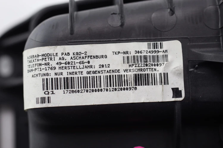 PODUSZKA PASAŻERA MERCEDES SLK R172 (2011-2015) 1.8 CGI 184KM 1728602702