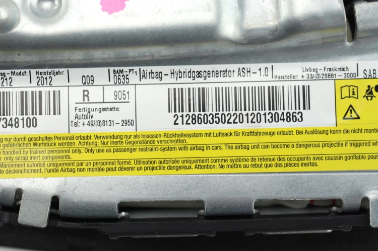 PODUSZKA FOTELA PRAWA MERCEDES E W212 (2009-2012) 2.2 CDI 204KM 2128603502