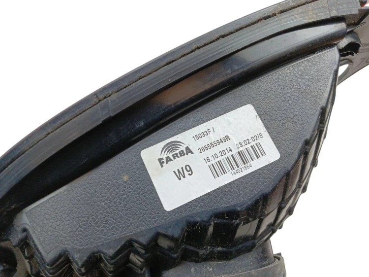LAMPA LEWY TYŁ RENAULT TWINGO III (2014-2018) 1.0 SCE 70KM 265555949R