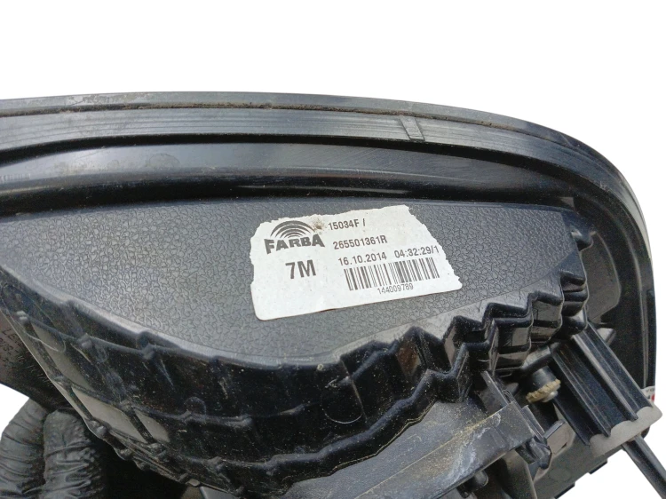 LAMPA PRAWY TYŁ RENAULT TWINGO III (2014-2018) 1.0 SCE 70KM 265501361R