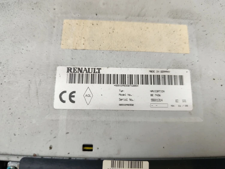 RADIO RENAULT LAGUNA II LIFT (2005-2007) 2.0 16V 135KM BE7436