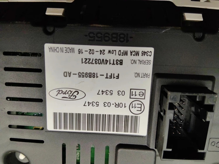 RADIO WYŚWIETLACZ PANEL KOMPLET FORD FOCUS MK3 LIFT (2014-2018) 1.5 TDCI 95