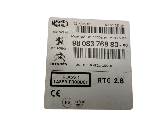 RADIO CZYTNIK CITROEN C4 II B7 (2010-2015) 1.2 THP 131KM 9808376880