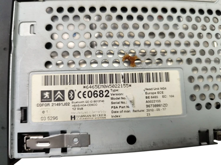RADIO NAWIGACJA GPS CITROEN C5 III (2008-2010) 2.0 HDI 163KM