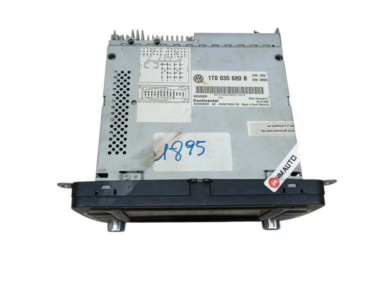 RADIO VOLKSWAGEN JETTA VI (2010-2014) 1.4 TSI 122KM 1T0035680B