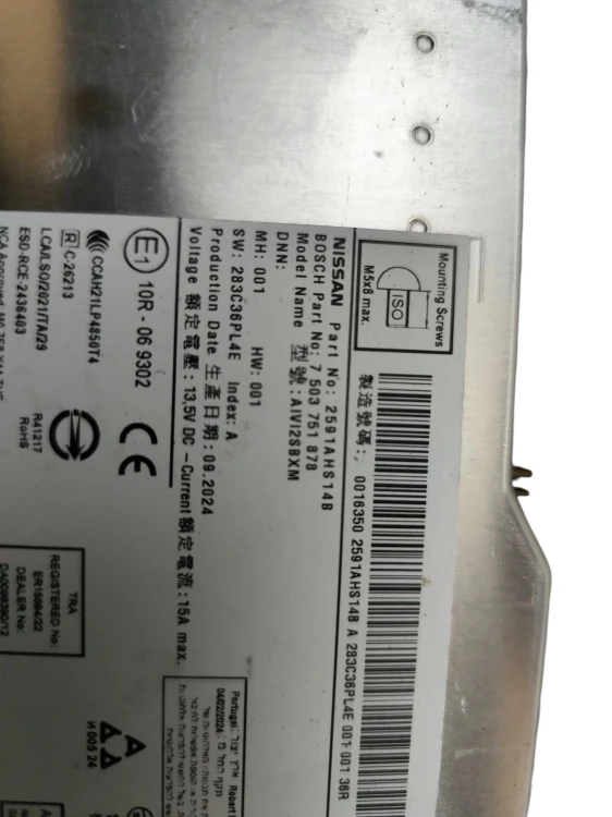 RADIO NISSAN JUKE II F16 LIFT (2024-) 1.0 DIG-T 114KM 2591AHS14B