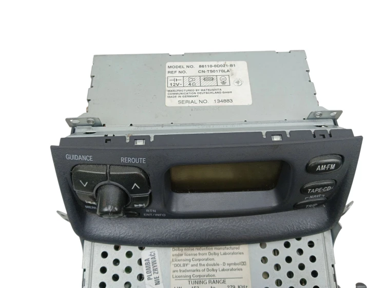 RADIO TOYOTA YARIS I (1999-2003) 1.0 VVT-I 68KM 86110-0D021, 86120-0D022, 0