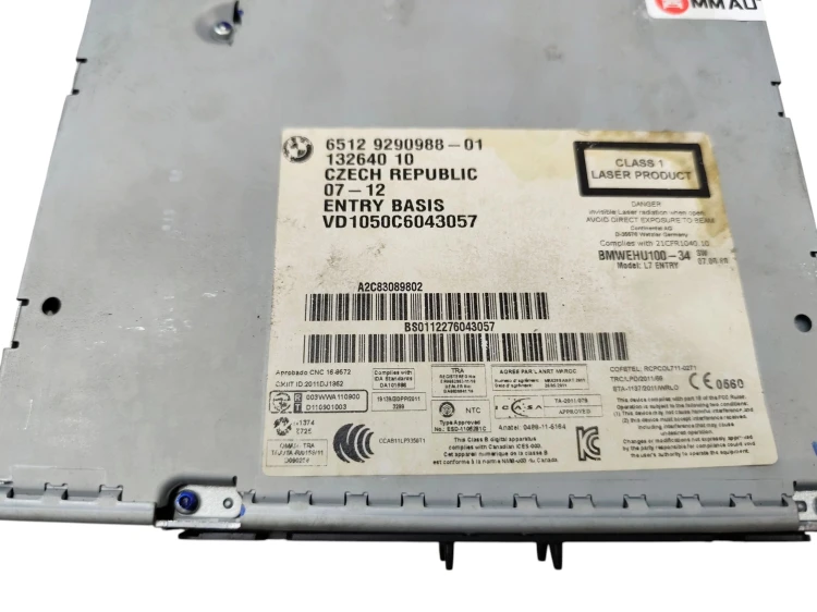 RADIO CZYTNIK BMW F20 (2011-2015) 1.6 T 136KM 9290988
