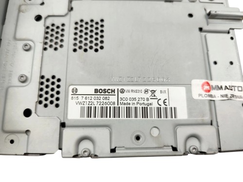 RADIO VOLKSWAGEN JETTA VI (2010-2014) 2.0 TDI 140KM 3C0035270B 7612032082
