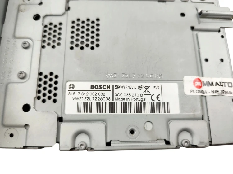 RADIO VOLKSWAGEN JETTA VI (2010-2014) 2.0 TDI 140KM 3C0035270B 7612032082