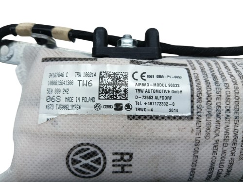 PODUSZKA FOTELA PRAWA SKODA OCTAVIA III (2012-2016) 1.6 TDI 110KM 5E0880242