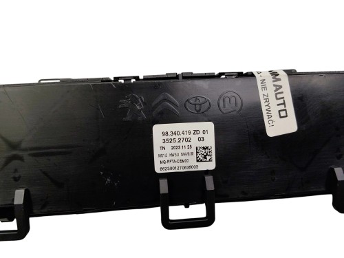 PANEL KLIMATYZACJI OPEL COMBO E (2021-2023) 136KM 100kW 98340419ZD