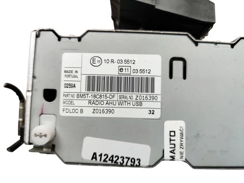 RADIO WYŚWIETLACZ KOMPLET FORD FOCUS MK3 (2010-2014) 1.6 TDCI 115KM BM5T-18