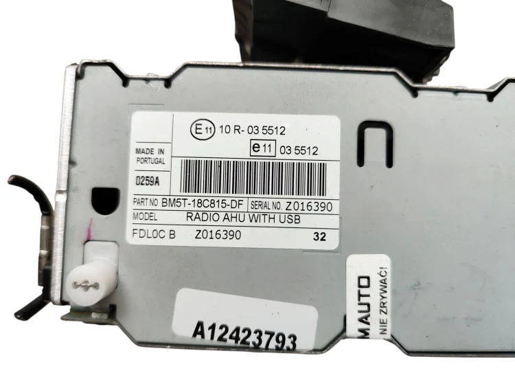 RADIO WYŚWIETLACZ KOMPLET FORD FOCUS MK3 (2010-2014) 1.6 TDCI 115KM BM5T-18