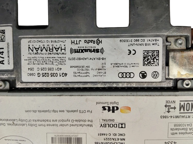 TUNER RADIOWY MMI AUDI A6 C7 LIFT (2014-2018) 2.0 TFSI 252KM