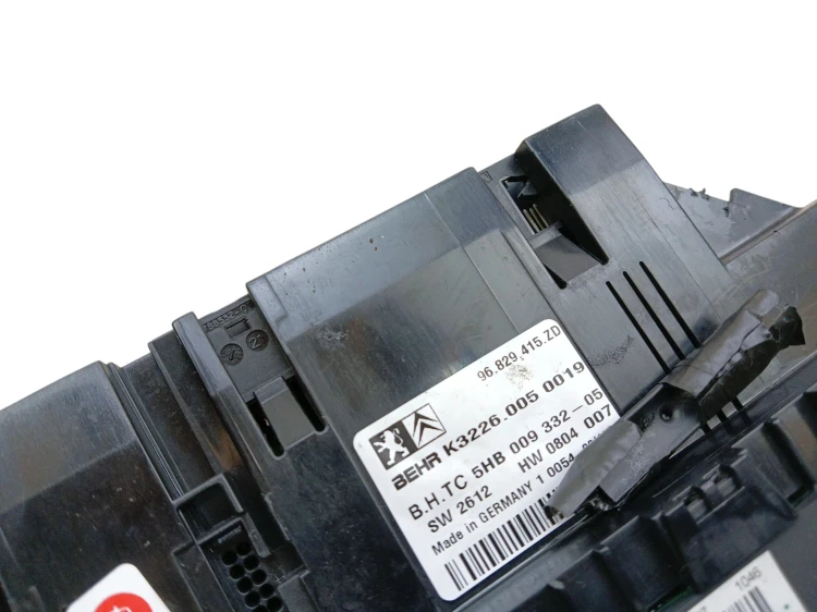 PANEL KLIMATYZACJI CITROEN C5 III (2008-2010) 2.0 HDI 136KM 96829415ZD