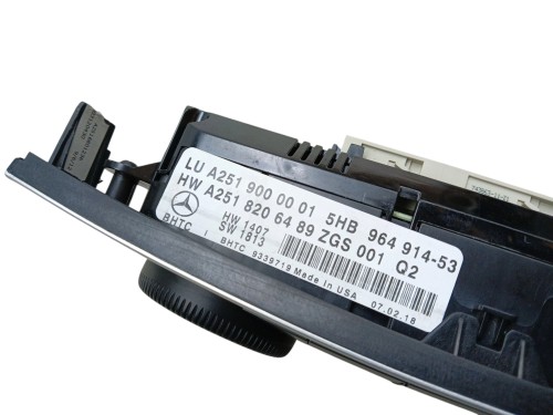 PANEL KLIMATYZACJI MERCEDES R W251 LIFT (2009-2014) 3.0 CDI 265KM A25190000