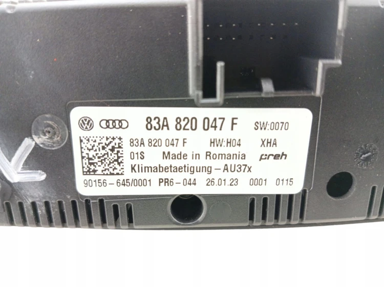 PANEL KLIMATYZACJI AUDI Q2 GA 81A LIFT (2020-2023) 1.5 TFSI 150KM 83A820047