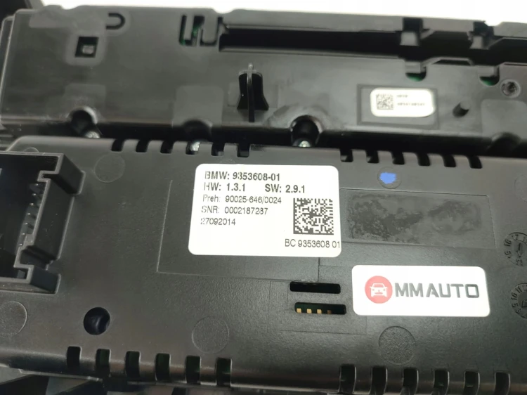 PANEL KLIMATYZACJI BMW 6 F13 (2010-2014) 3.0 D 313KM 9353608