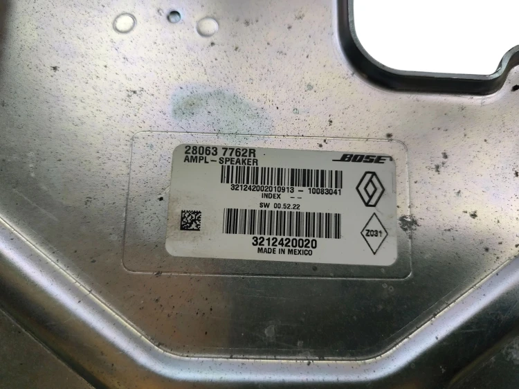 WZMACNIACZ RENAULT KOLEOS I (2008-2011) 2.0 DCI 150KM 280637762R 3212420020