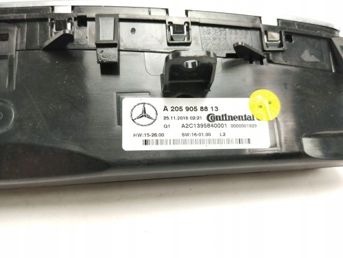 PANEL KLIMATYZACJI MERCEDES C W205 (2015-2018) 2.2 CDI 170KM A2059058813