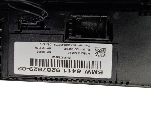 PANEL RADIA KLIMATYZACJI BMW X3 F25 (2010-2014) 2.0 D 184KM 9287629