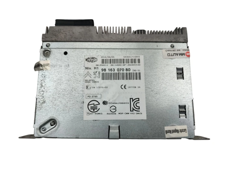 RADIO CZYTNIK PEUGEOT 508 I LIFT (2014-2018) 1.6 BLUEHDI 120KM 9816307080