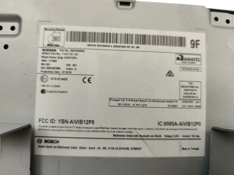 RADIO NISSAN LEAF II ZE1 (2017-2025) 160kW 218KM
