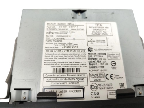 RADIO SUZUKI BALENO (2015-2019) 1.2 90KM 39101-68PF1