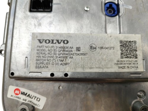WYŚWIETLACZ VOLVO S90 (2016-2020) 2.0 D5 235KM 31466836