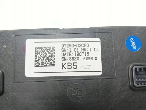 PANEL KLIMATYZACJI HYUNDAI IONIQ LIFT (2019-2022) 1.6 GDI HYBRID 141KM 9725