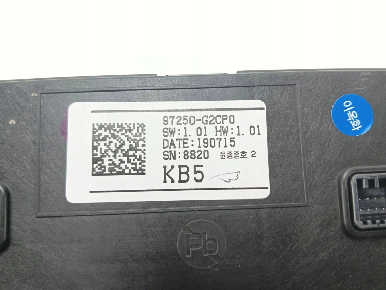 PANEL KLIMATYZACJI HYUNDAI IONIQ LIFT (2019-2022) 1.6 GDI HYBRID 141KM 9725