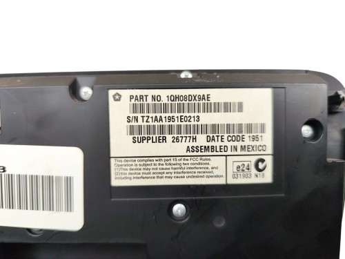 PANEL KLIMATYZACJI DODGE CHARGER II (2010-2014) 3.6 296KM 1QH08DX9AE